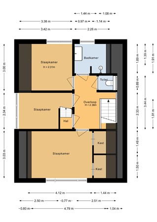Floorplan - Nieuwemeerdijk 199, 1171 NL Badhoevedorp